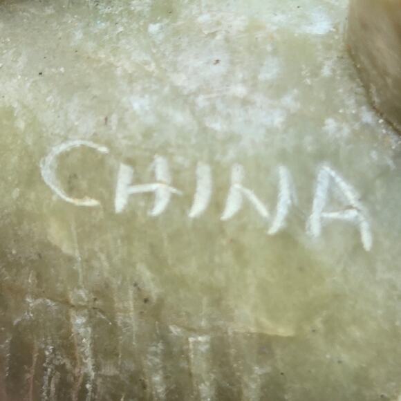 Vtg Hand Carved Soapstone Elephants Set of 4 Trunks Up 2-Small 2-Medium - Picture 10 of 13